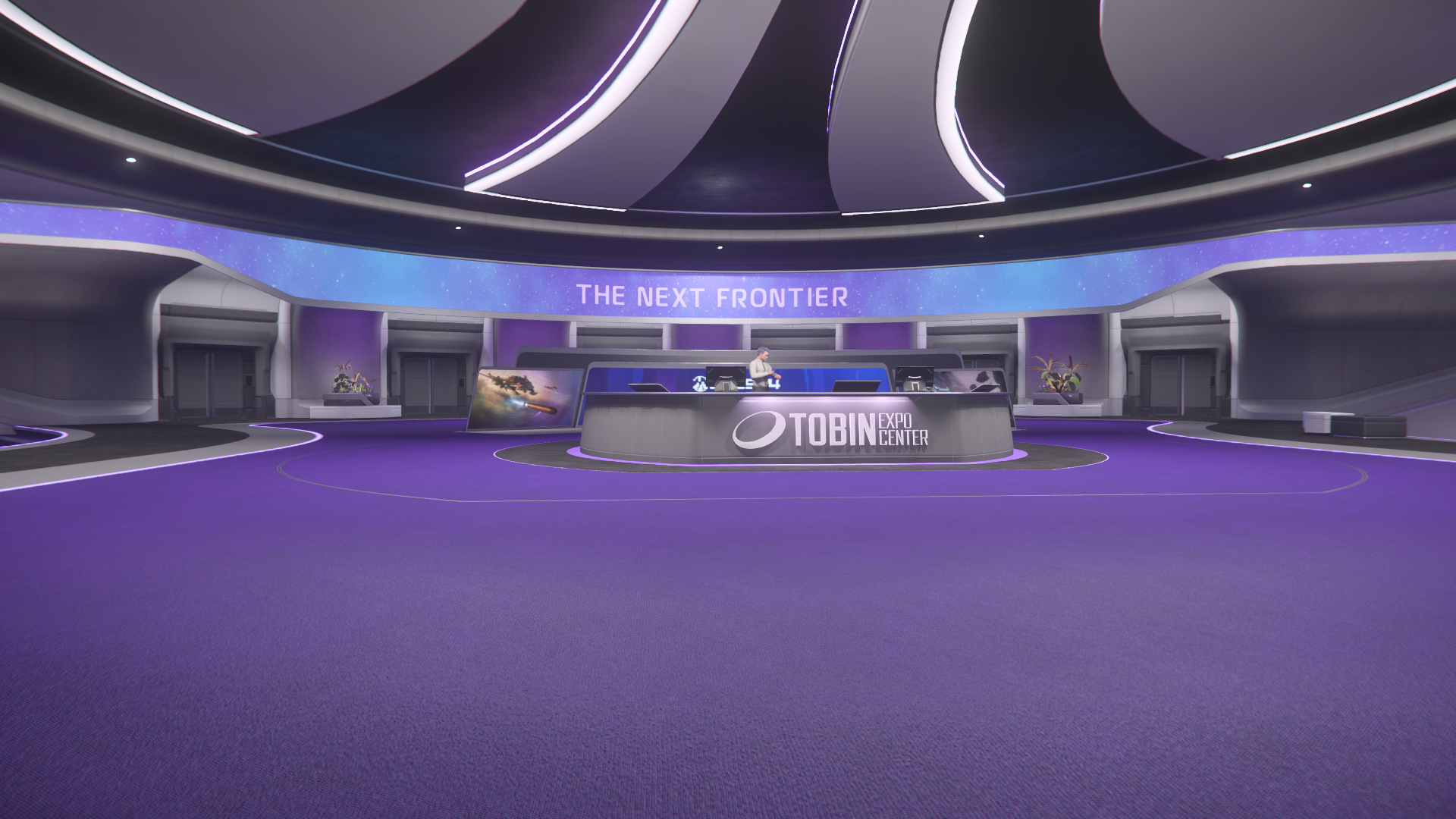 a photo capturing the entrance to the tobin expo center on micro tech