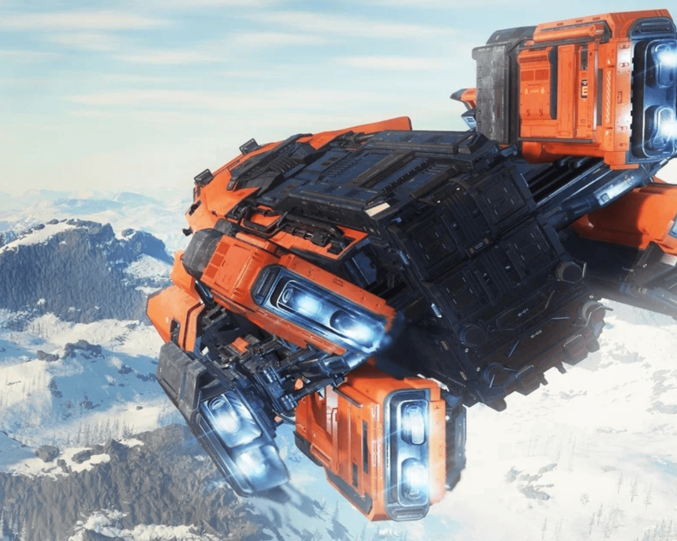 the argo mole mining ship heading out to the fields of lyria.