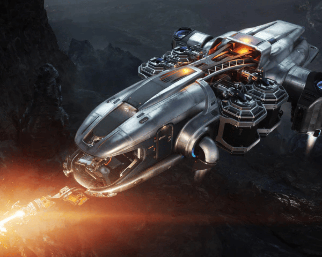 a misc prospector mining in space